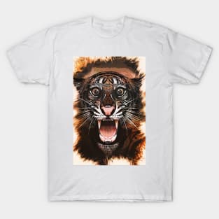 Surprised Tiger - Caricature T-Shirt